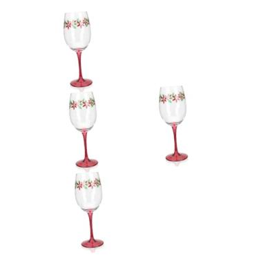 Imagem de Didiseaon 4 Pcs taça de casamento copos de vinho transparente cálice de coquetéis presentes para estocagem copos de vidro cálices de vinho de natal taças de vinho doméstico copo de bebida