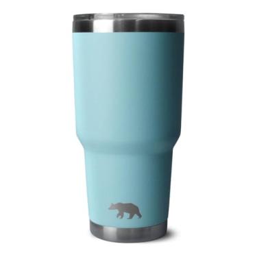 Imagem de COPO TÉRMICO TUMBLER 30 OZ 887 ML QGK TURQUESA COM TAMPA