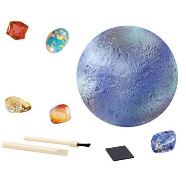Imagem de Pedra de Escavação Arqueológica Infantil Os Oito Planetas do Sistema Solar Brinquedo de Aventura