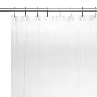 Imagem de Carnation Home Fashions, Inc Stall forro de cortina de chuveiro de vinil, 137 cm, super transparente