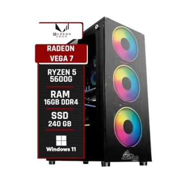 Imagem de PC Gamer Alligator Shop AMD Ryzen 5 4600G 8Gb RAM SSD 240GB Fonte Bivolt 500W (RYZEN 5 5600G, 16GB RAM | SSD 240GB | FONTE 500W)
