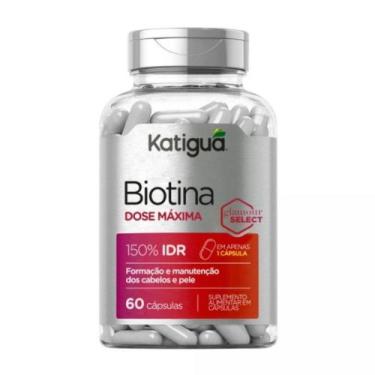 Imagem de Biotina Dose Max 500Mg 60Caps - Katigua