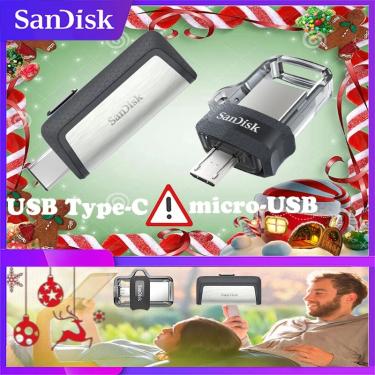 Imagem de SanDisk-Unidade Flash USB OTG  Dual Mini Pen Drives  Pendrive para PC e telefones Android  USB 3.0