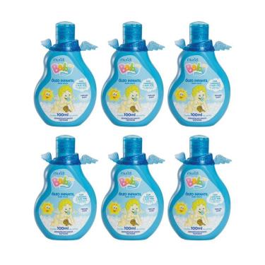 Imagem de Oleo Corporal Muriel Baby 100ml Azul - Kit C/ 6un