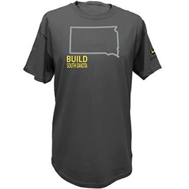 Imagem de John Deere Camiseta de manga curta Build State Pride, Dakota do Sul, M