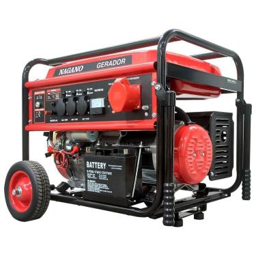 Imagem de Gerador de Energia a Gasolina 9kva Trifásico 110v/220v Partida Elétrica