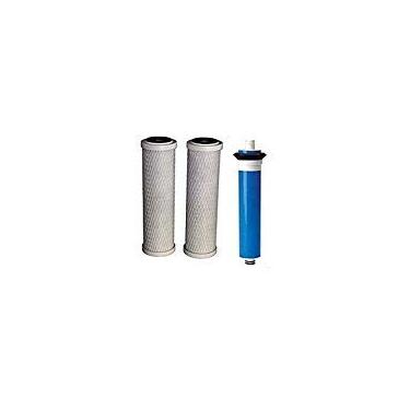 Imagem de Compatível com membrana GE de osmose reversa de 24 GPD RO e água inteligente FX12M com filtros pré e pós