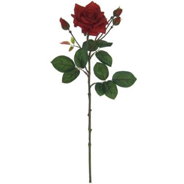 Imagem de Haste de rosa em plástico Brilliance 72cm vermelha