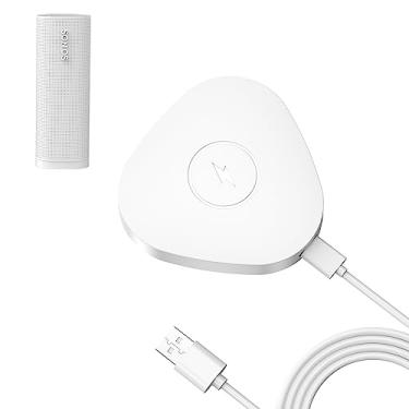 Imagem de Rounkin Carregador sem fio compatível com Sonos Roam, base de carregamento magnética, base de carregamento para alto-falante Bluetooth portátil para Sonos Roam SL (branco)