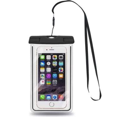 Imagem de Capa a prova d água para celular universal até 6.5 polegadas