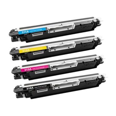Imagem de KIT 4 Cartuchos de Toner Compatível HP 1025 CP1025NW | CE310A CE311A CE312A CE313A | P871 P872 P873 P870 | Preto, Ciano, Magenta, Amarelo | Premium