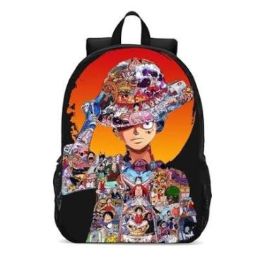 Imagem de Mochila Escolar Infanto Juvenil One Piece Anime Novidades 0402-Unissex