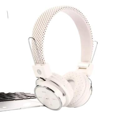 Imagem de FONE DE OUVIDO HEADPHONE SEM FIO BLUETOOTH SOM ESTÉREO (Branco)