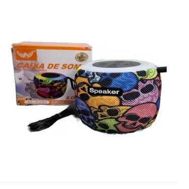 Imagem de Caixa De Som 10w Led Rgb Bluetooth Caveira Altomex Al 8281