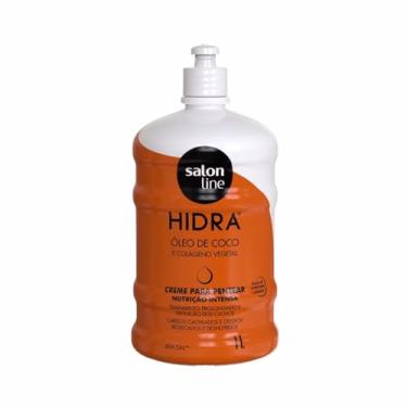 Imagem de Salon Line, Creme de Pentear, Hidra Nutrição Intensa, Óleo de Coco, Vegano - Cabelos Lisos, Ondulados, Cacheados e Crespos, 1 L
