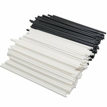 Imagem de MEETOOT 50 peças de 5 cm de comprimento, trastes de plástico ABS, peça de instrumento musical, peça de xilofone, peça de instrumento musical, incrustação, ponto lateral de guitarra, marcador lateral