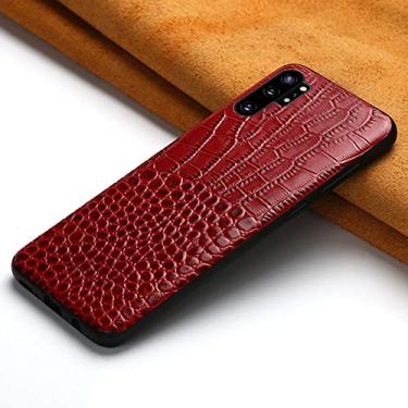 Imagem de Capas de telefone de couro com padrão de crocodilo para Samsung Galaxy S9 s7 s8 S20 Ultra s10 Plus Note 10 8 9 a50 a50s a20 a30 a7 a5 J7 J4 J6 2018, vermelho, para Samsung A7 2018