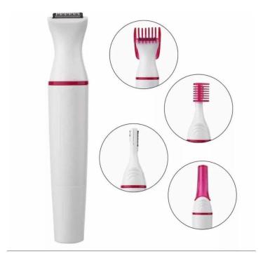 Imagem de Máquina Depilação Feminina Aparador Elétrico Recaregavel 5X1