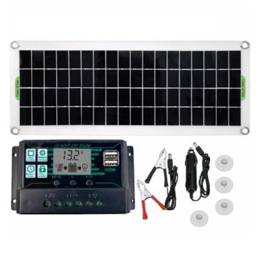 Imagem de HUIZHITENGDA 150W Painel Solar 12Vsolar Célula 60A Controlador Kit Placa Solar para Telefone RV Carro Caravan Home Camping Bateria Ao Ar Livre