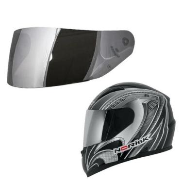Imagem de Viseira Norisk Razor / FF391 / LS2 FF369 Cromado (Polivisor)