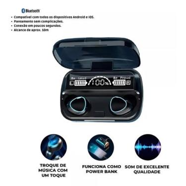 Imagem de Fone De Ouvido Bluetooth Tws M10 V5.3 - Hrebos