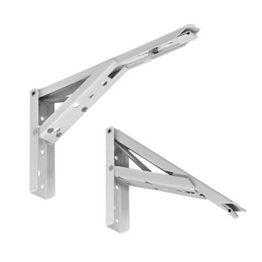 Imagem de Mão Francesa Articulada Par Suporte Prateleira 25cm - Máxima