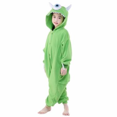 Imagem de Pijama Kigurumi Mike Wazowski Infantil Macacão A Pronta Entrega - Mund