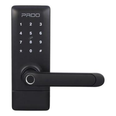 Imagem de Fechadura Eletronica Digital Embutir Wi-fi Biometria - Pado, Preta