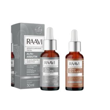 Imagem de Kit Clareador Ácido Glicólico + Alfa Arbutin 30ml - Raavi.