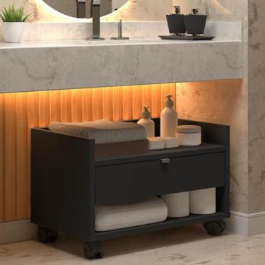 Imagem de Armário Para Banheiro Prisma Com Nicho E Gaveta - JM3 - JM3 MÓVEIS, Pr