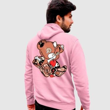 Imagem de Blusa Moletom Genuine Grit Masculina Estampada Algodão 30.1 Urso Sad, 