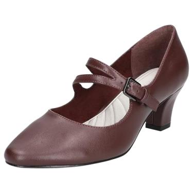 Imagem de Easy Street Meryl Pump feminino, Borgonha, 11 X-Wide