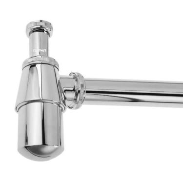 Imagem de Sifão Pia Lavatório Banheiro Metal Cromado 7/8 X 1.1/2'' - Alpha Hidro