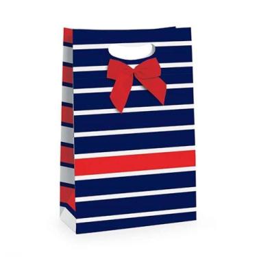Imagem de Caixa Flex Marinheiro 14x18x6cm - Navy - Cromus - Rizzo Embalagens