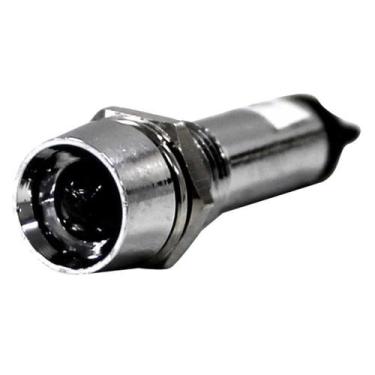 Imagem de Sinaleiro Redondo 8mm 110V Branco Metaltex, Branco