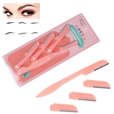 Imagem de Kit De Navalha 3 Pecas Sobrancelha Com Refil Beauty Tool - Beauaty Too