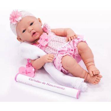 Imagem de Boneca Estilo Reborn Médio - Cotiplás 2032 - Roma Brinquedos, Colorido