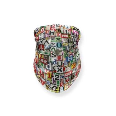 Imagem de Bandana Ciclismo Balaclava Corrida Pesca Tubular Letras e Números - No