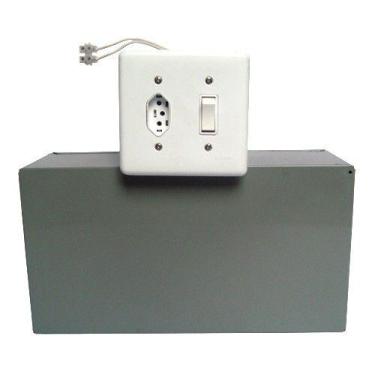 Imagem de Cofre tomada 2b com fundo falso e tomada com interruptor - Voicheve