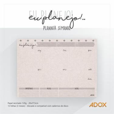 Imagem de Planner Semanal ou Mensal Grande  - Caderno de Disco Inteligente - Mar