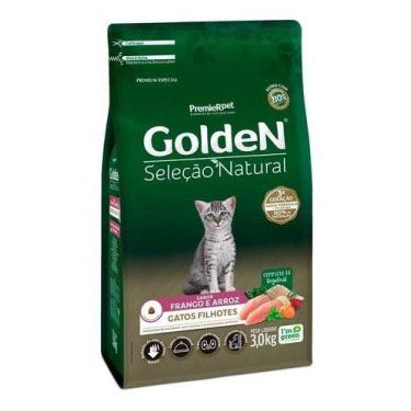 Imagem de GoldeN Seleção Natural Gatos Filhotes Frango & Arroz 3 KG - PREMIER