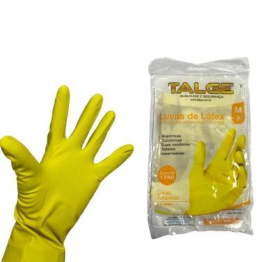 Imagem de Par de Luvas de Proteção e Segurança Látex Talge Ipermeável, LUVA LATE