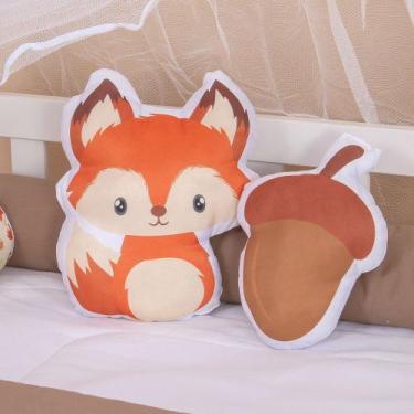 Imagem de Kit Almofadas Decorativas Infantil Raposinha Laranja - Miguel Baby
