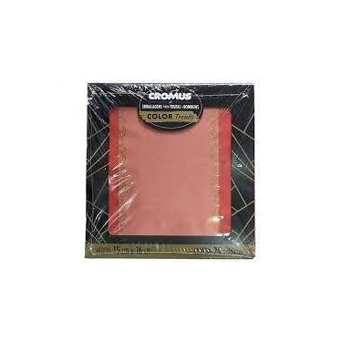 Imagem de Papel Trufa 14,5x15,5cm - Trends Coral - 75 unidades - Cromus - Cromus