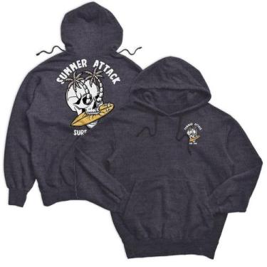 Imagem de Moletom Canguru Masculino Com Estampa Streetwear Surf Time 011 - Genér