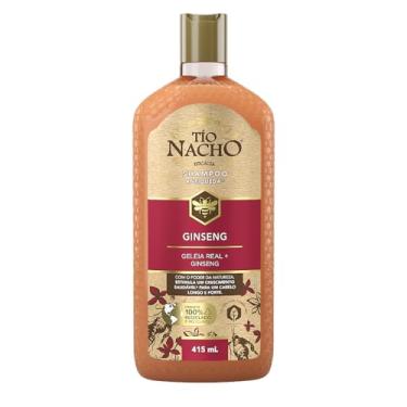 Imagem de Tio Nacho Shampoo Crescimento Natural Dos Cabelos Com Biotina, Geleia Real E Extrato De Ginseng, Tratamento Antiqueda, Fórmula Fortalecedora Para Cabelos Finos - 415 Ml, 1 Unidade