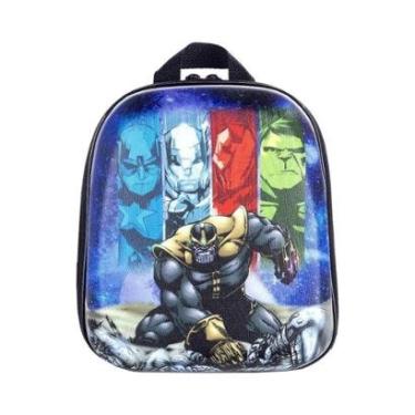 Imagem de Mochila Escolar MaxToy Marvel Thanos Azul-Unissex