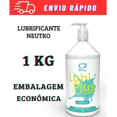 Imagem de Lubrificante Íntimo Neutro Gel Para Sexo Anal Vaginal Lubi Plus 1KG SE