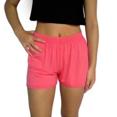 Imagem de Short Feminino Curto Soltinho Elástico Liso Viscolycra Pp ao Plus Size