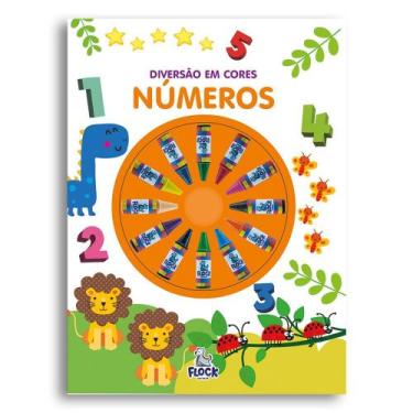 Imagem de Coleção Diversão em Cores - Livro de Colorir C/ 12 Gizes de Cera - BLU